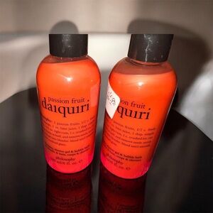2 Philosophy Passion Fruit Daiquiri Shower Gel - Vibrant Orange 2x 180ml BNWOB